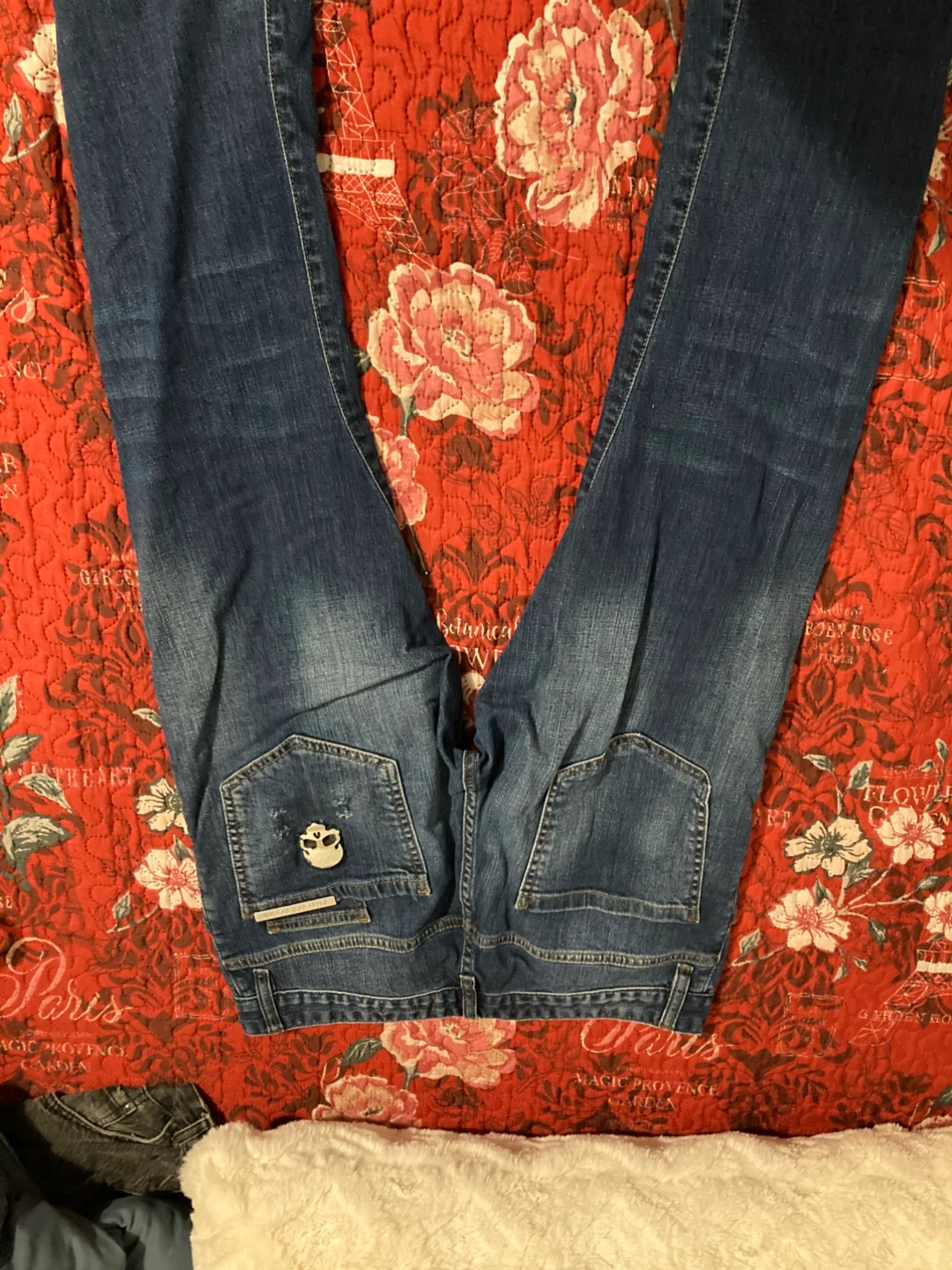 Philipp Plein Illegal Fight Club Super Straight Cut Jeans