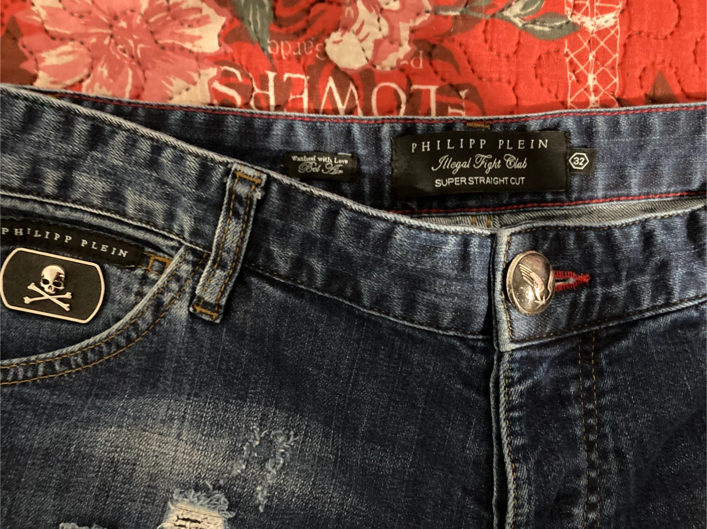 Philipp Plein Illegal Fight Club Super Straight Cut Jeans - photo 2