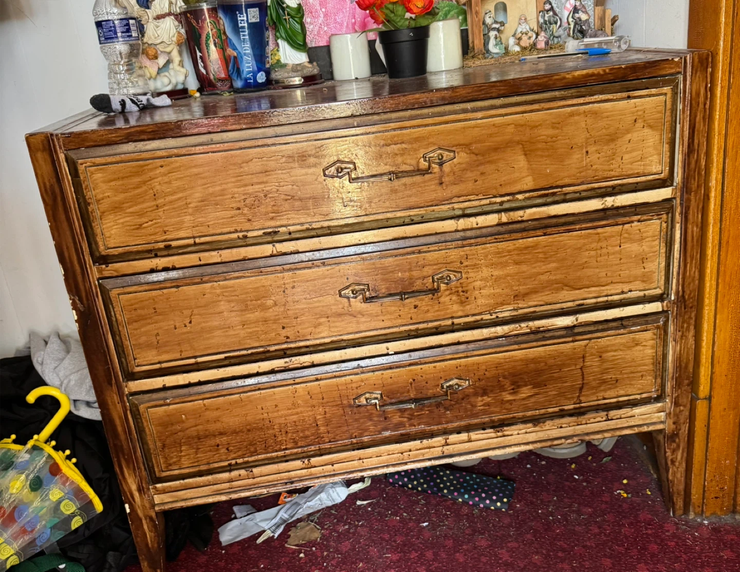 Wooden 3-Drawer Dresser - photo 2