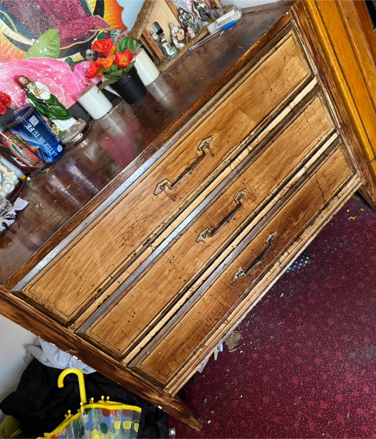 Wooden 3-Drawer Dresser