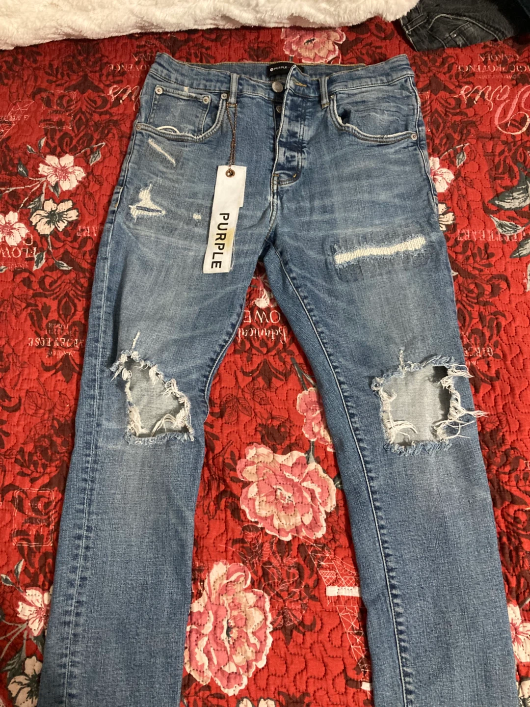 Purple Brand Distressed Denim Jeans - photo 3