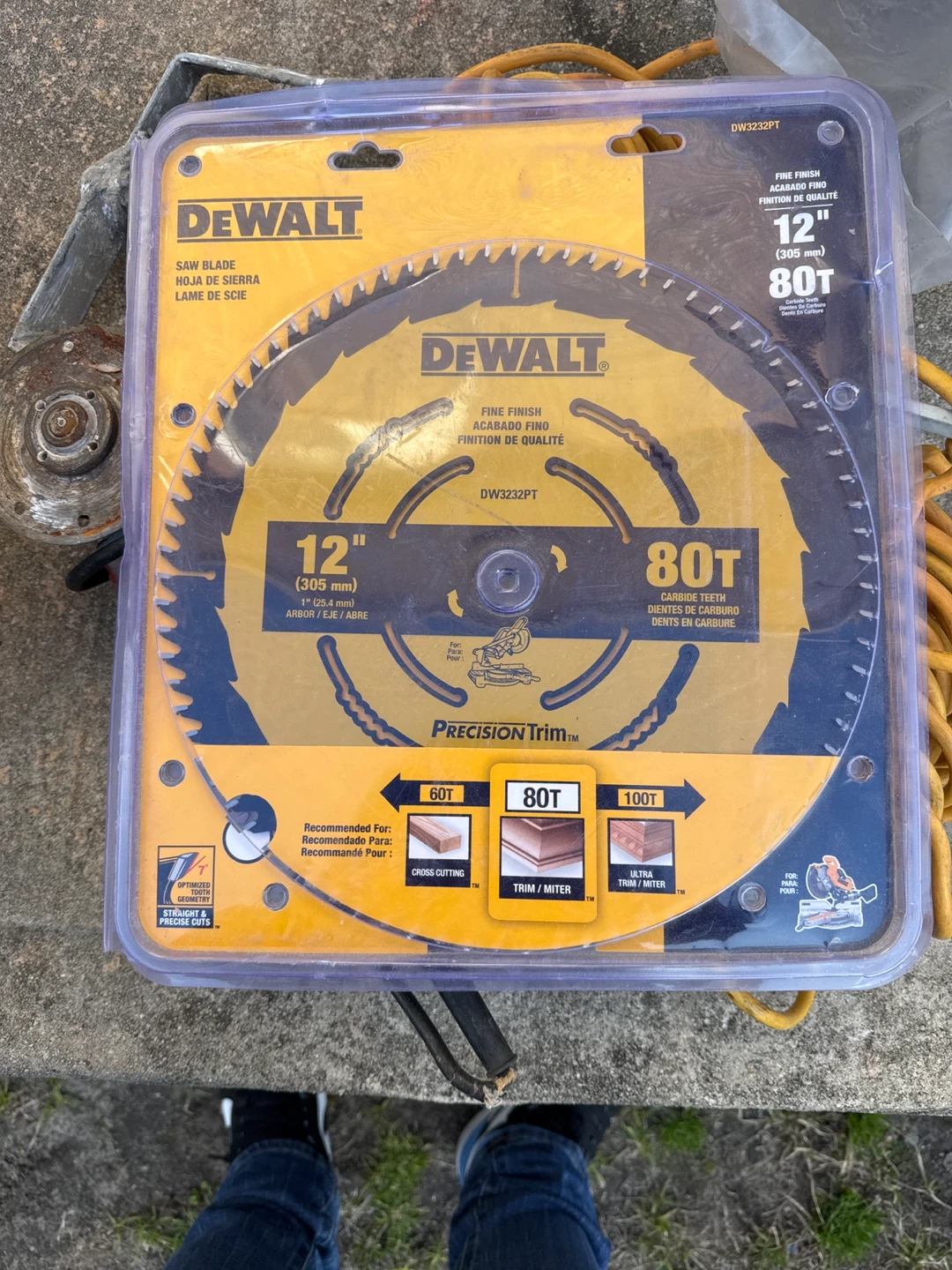 DEWALT DW3232PT 12" 80-Tooth Carbide Saw Blade
