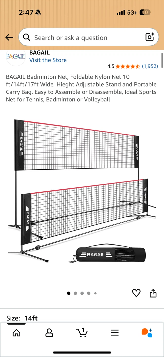 BAGAIL Badminton Net 14ft - photo 2