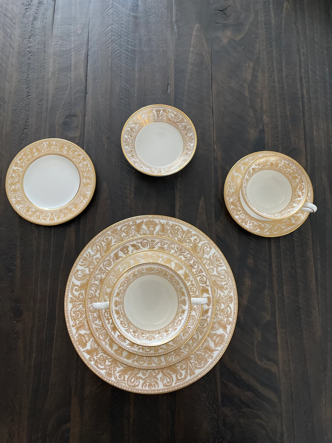 Estate Sale - Wedgwood Gold Florentine