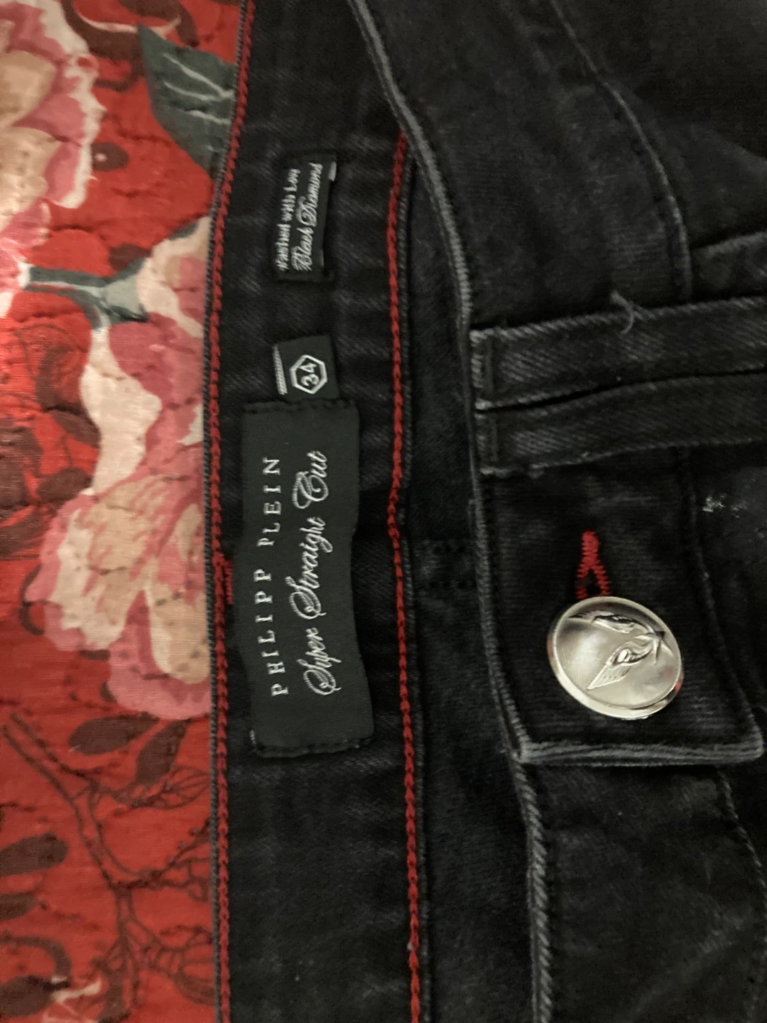 Philipp Plein Super Straight Cut Jeans Black Size 34 - photo 2