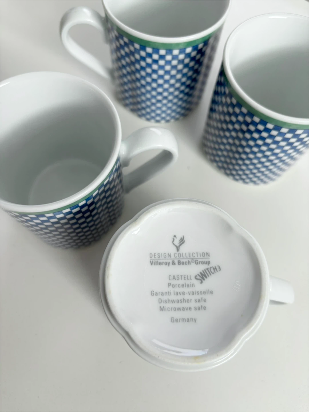 Villeroy and Boch CASTELL Set of 4 Mugs, Porcelain Germany - photo 4