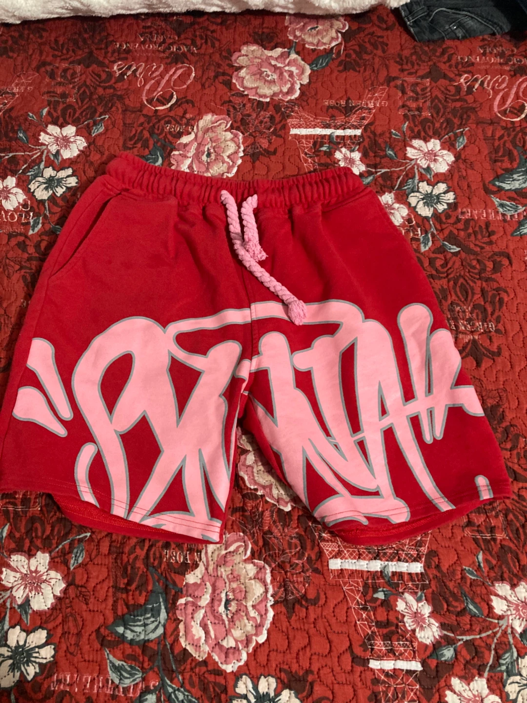 Fuckeries Red Graffiti Shorts Size M