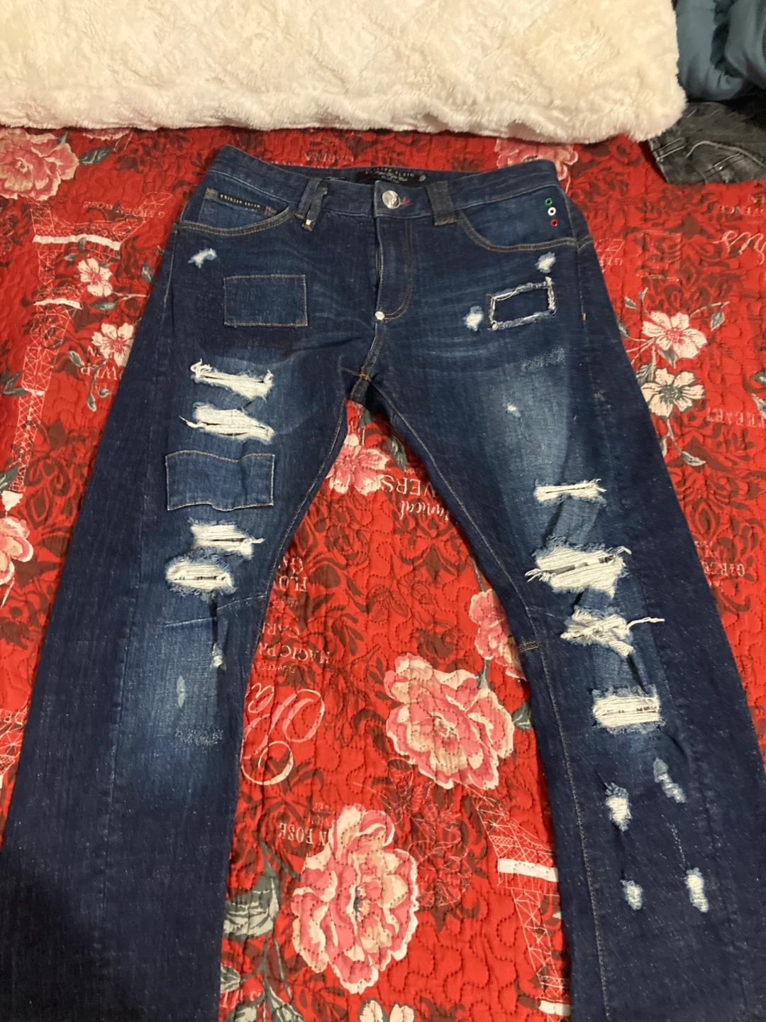 Philipp Plein Illegal Fight Club "Milan Cut" Jeans Size 33 - photo 3