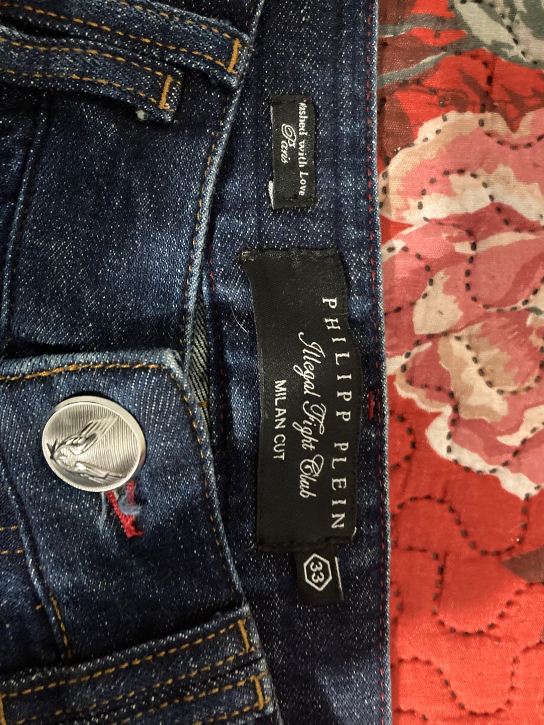 Philipp Plein Illegal Fight Club "Milan Cut" Jeans Size 33 - photo 2