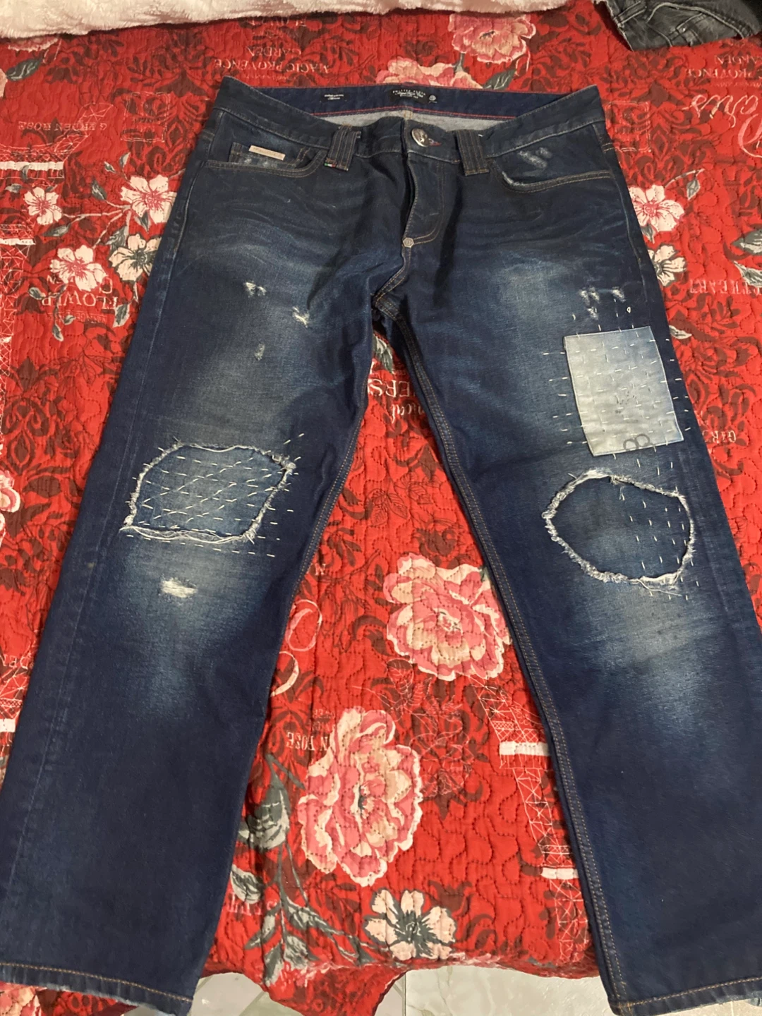 Philipp Plein Straight Cut Jeans