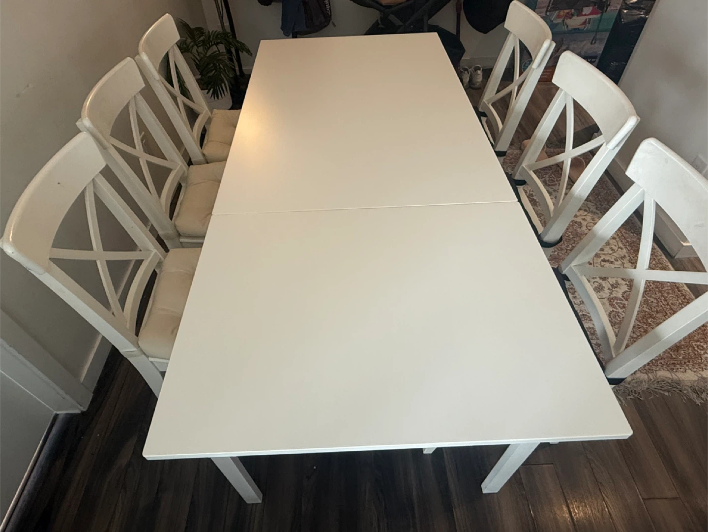 IKEA Extendable Dining Table and Chairs Set - photo 3