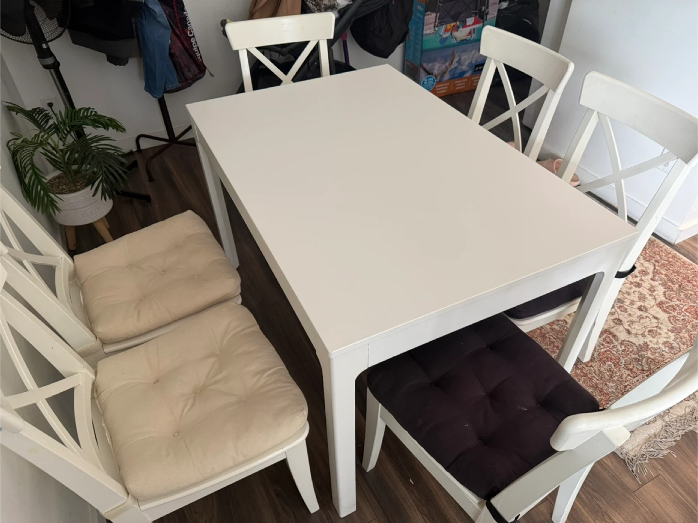 IKEA Extendable Dining Table and Chairs Set - photo 4