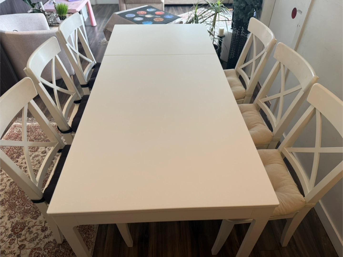 IKEA Extendable Dining Table and Chairs Set