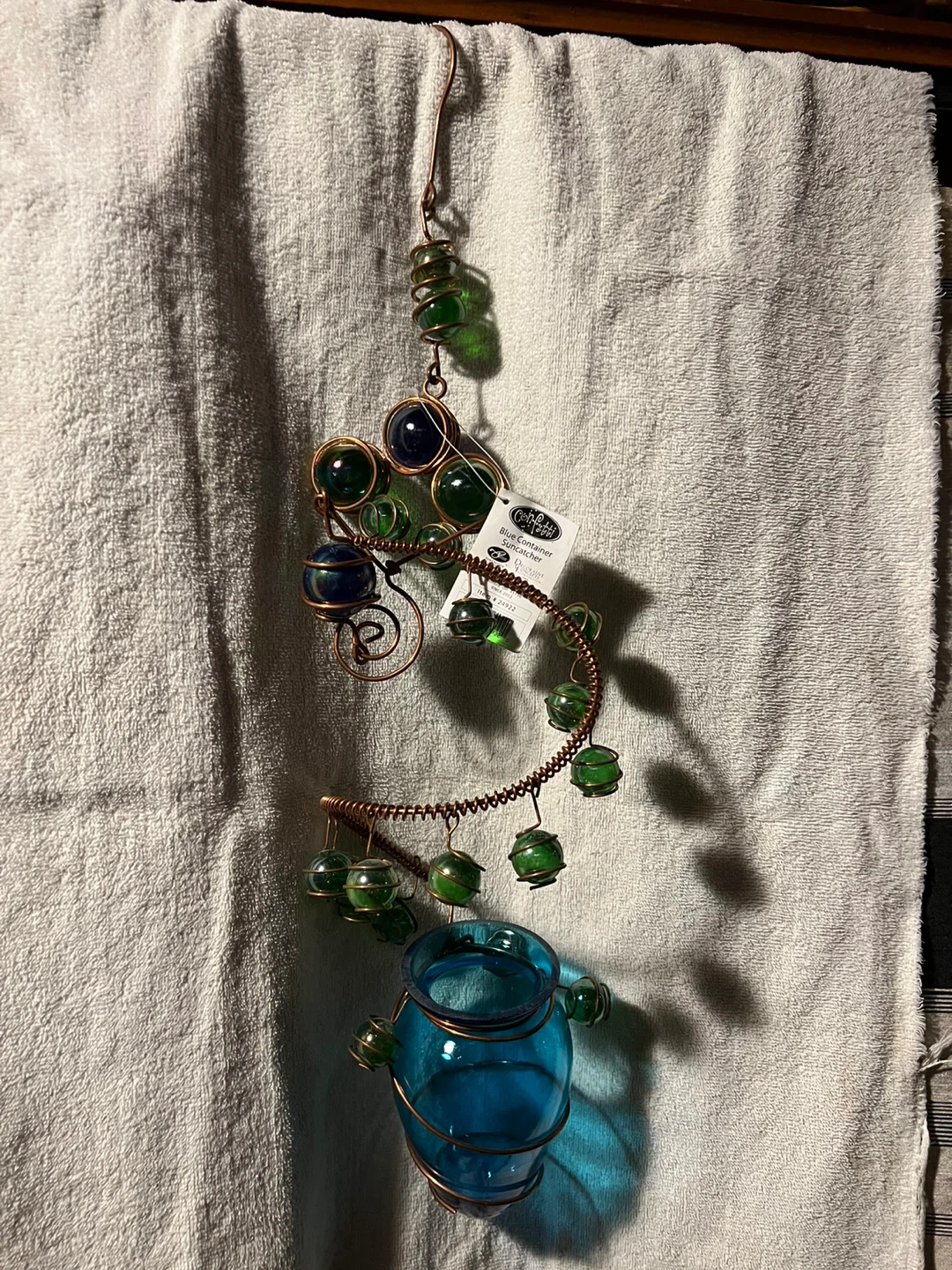 Confetti Blue Container Suncatcher