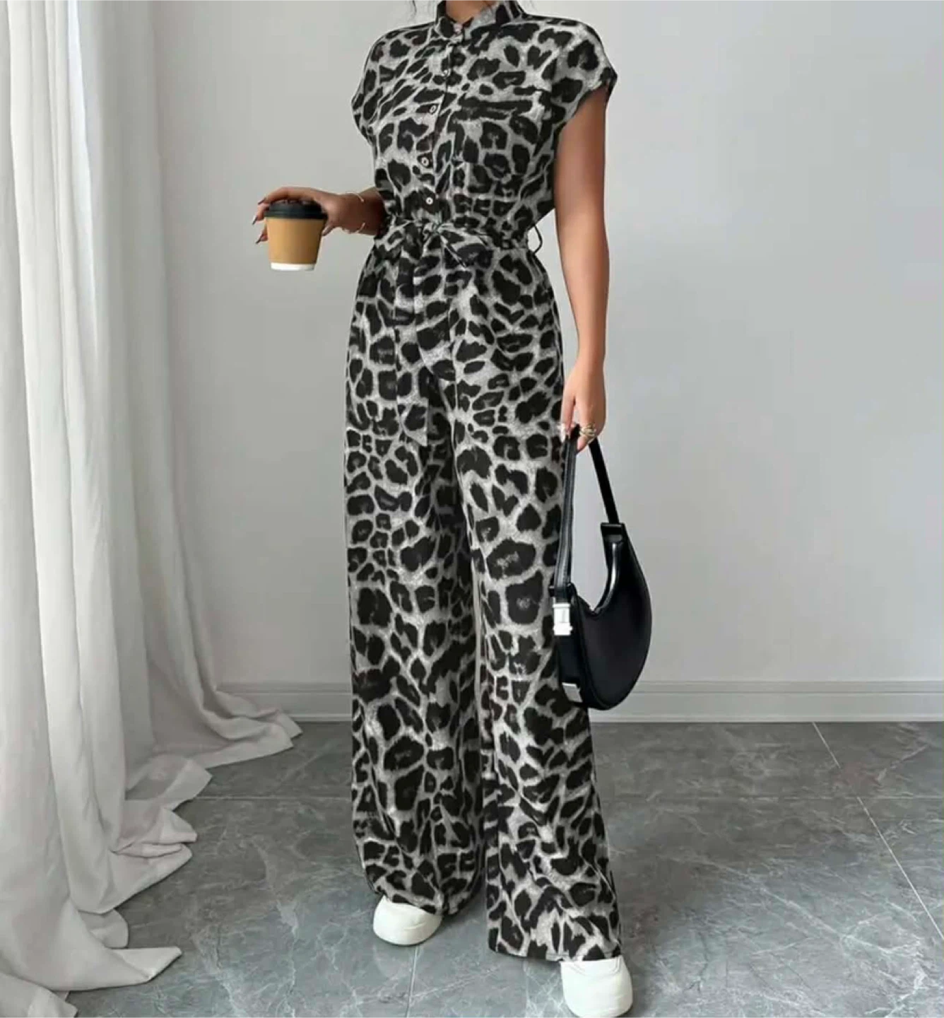 Women's Leopard Print Jumpsuit - photo 5