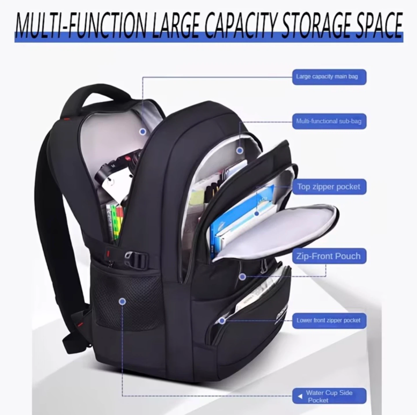 Black DUO BAO Backpack