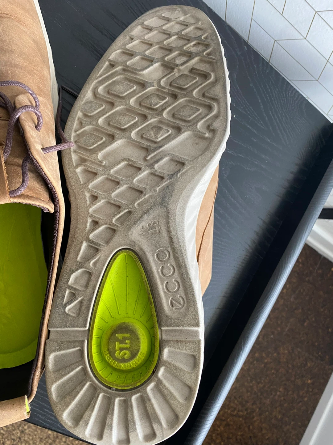 Size 48 / US 14 ECCO ST1 Leather Shoes - photo 2