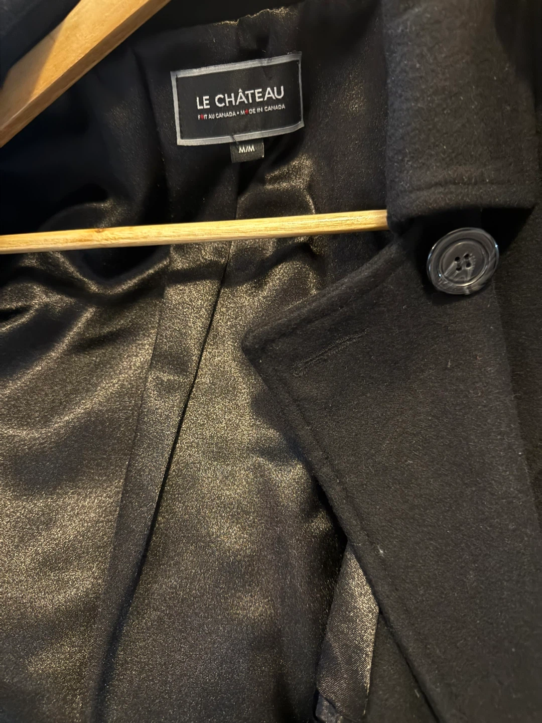 LE CHÂTEAU Black Wool Blend Coat - photo 2