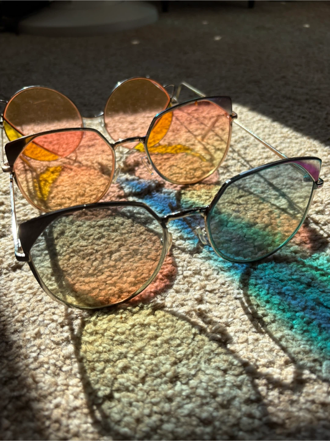 3 Pairs Fashion Sunglasses