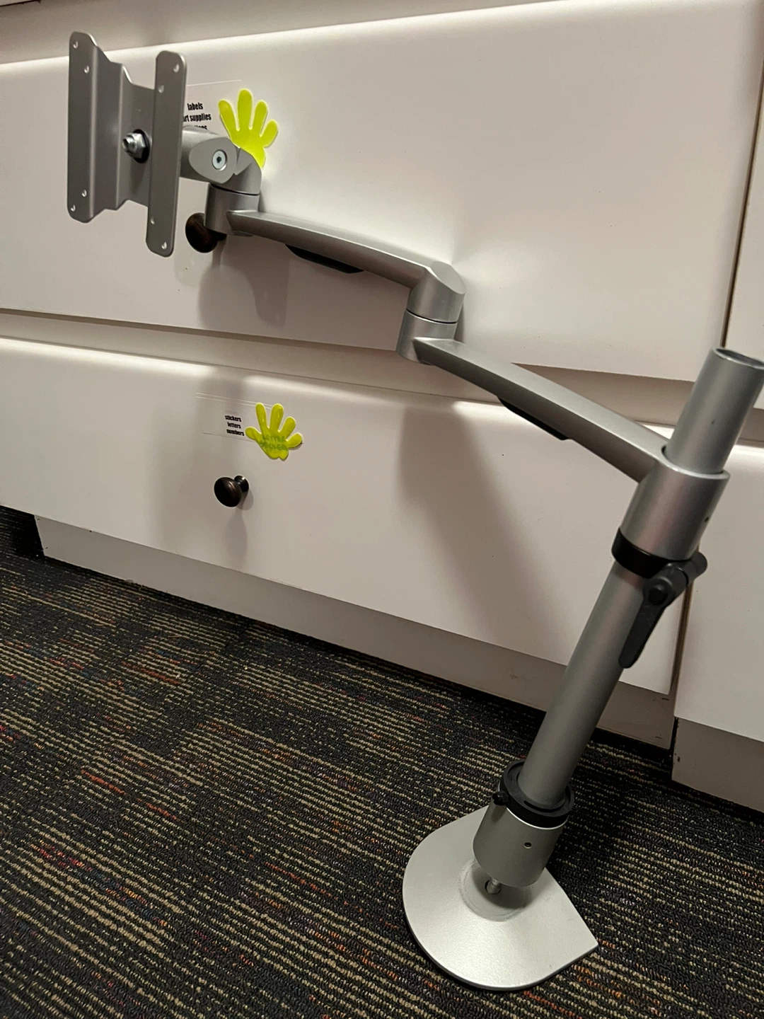Silver Monitor Arm