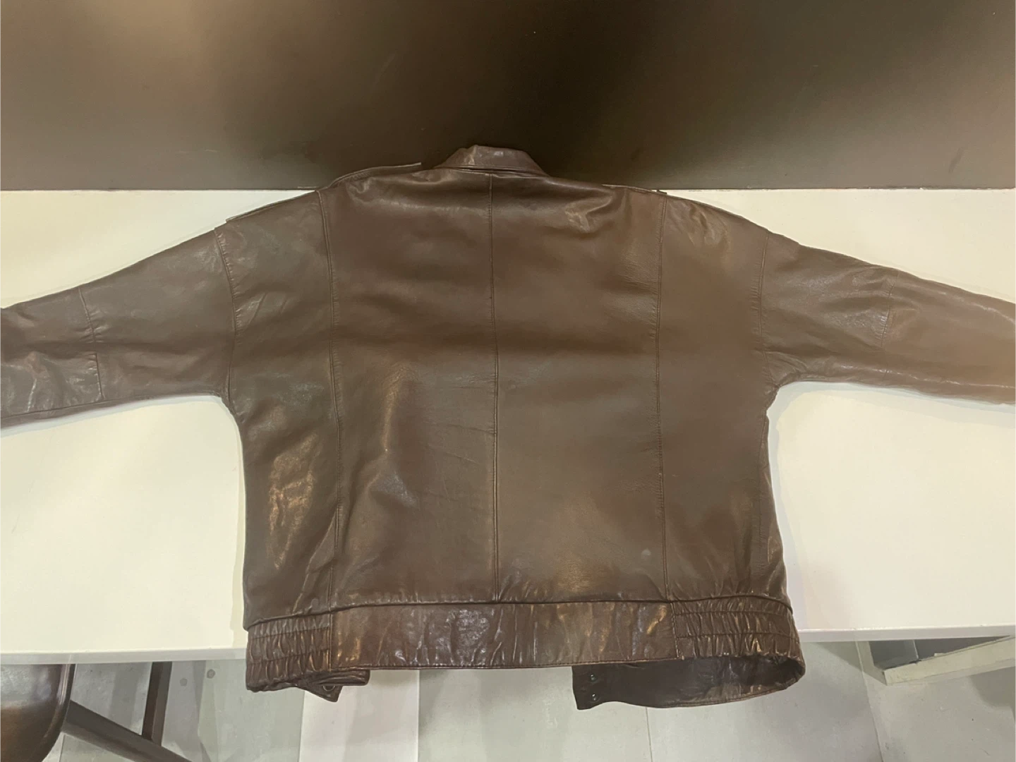Brown Leather Jacket by Raffaello - Size 44 - photo 3