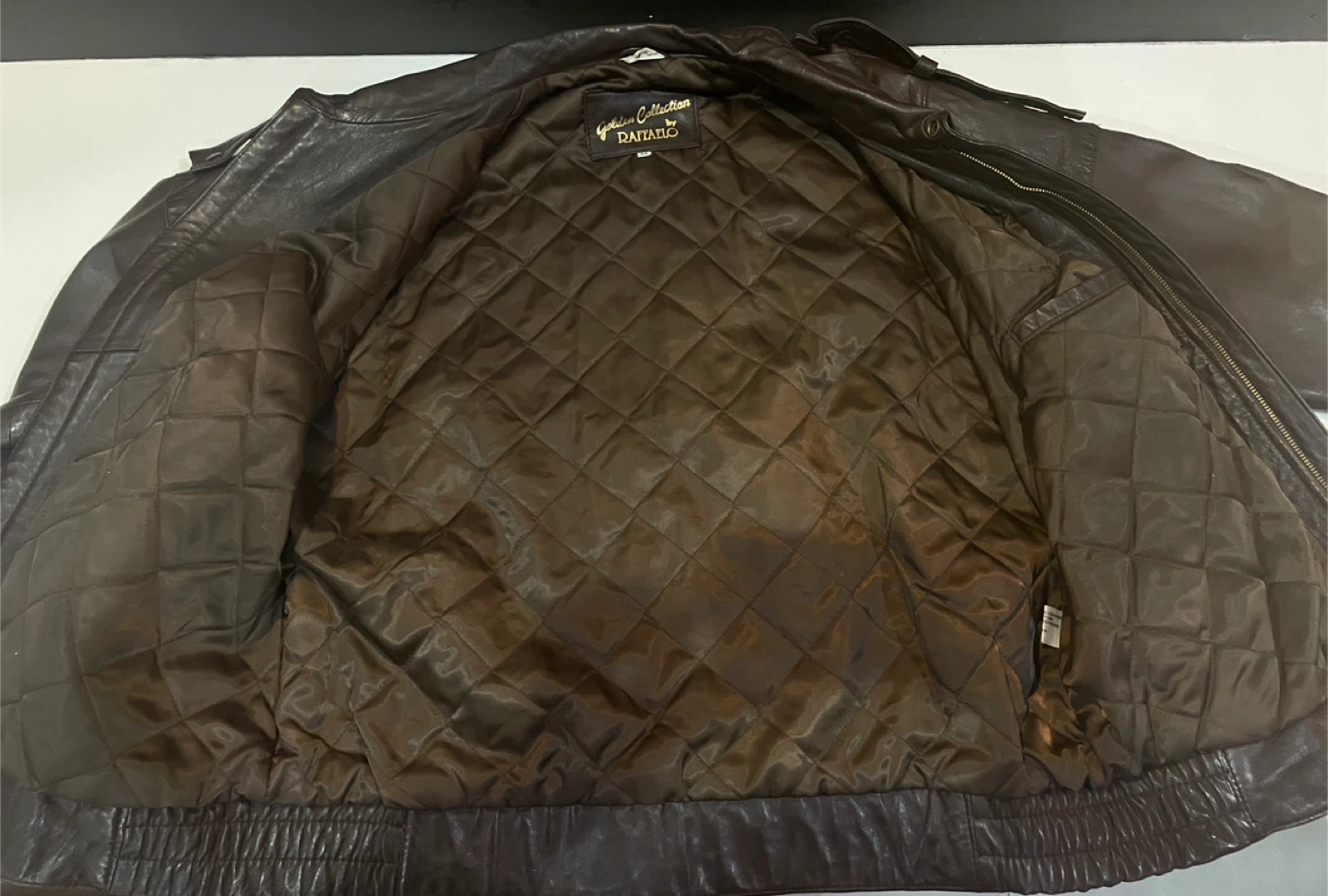 Brown Leather Jacket by Raffaello - Size 44 - photo 5