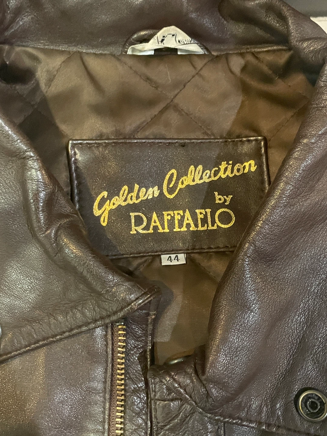 Brown Leather Jacket by Raffaello - Size 44 - photo 2