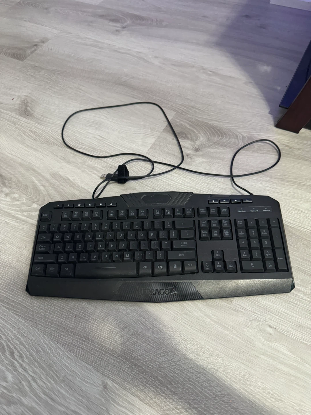 USB red light up keyboard