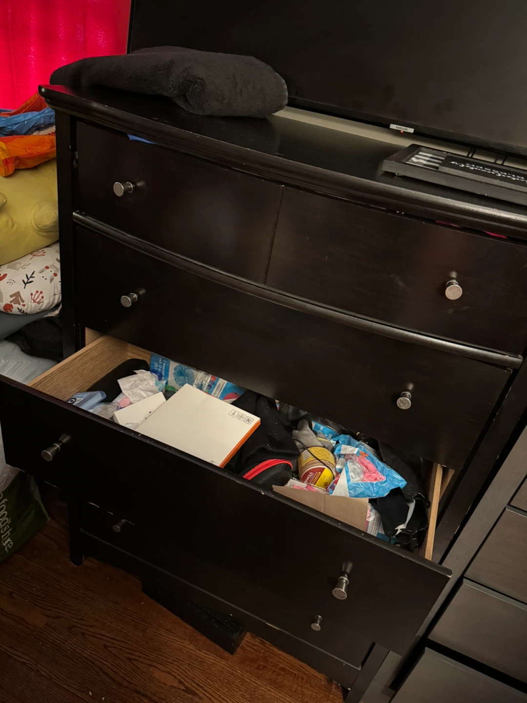 Dark Brown 5-Drawer Dresser - photo 3