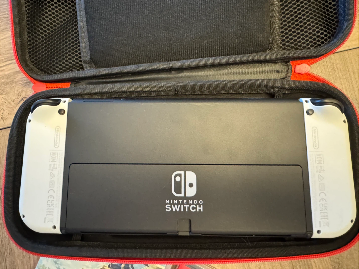 Nintendo Switch OLED Model w/ Zelda & Mario Games - photo 2