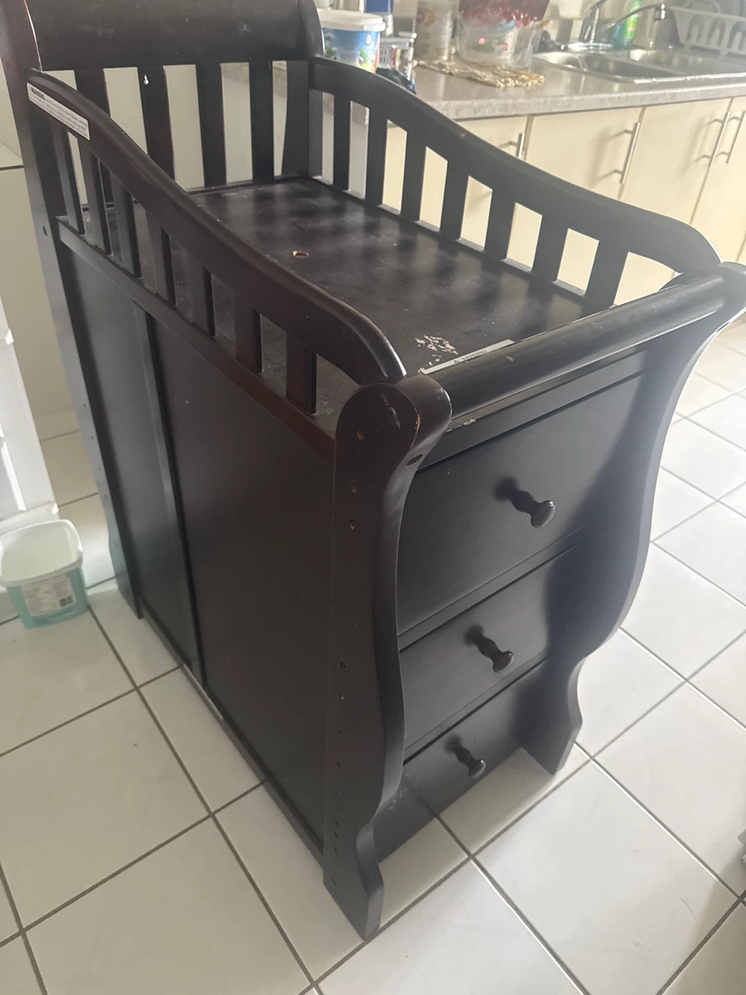 Wooden Baby Crib with Drawers - photo 2