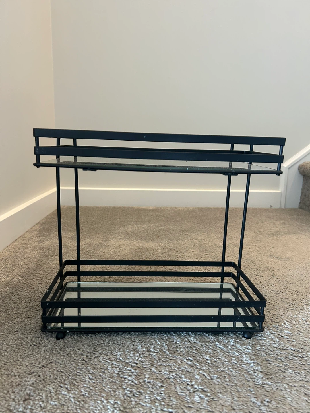Two-Tier Mirrored Display Shelf - photo 2