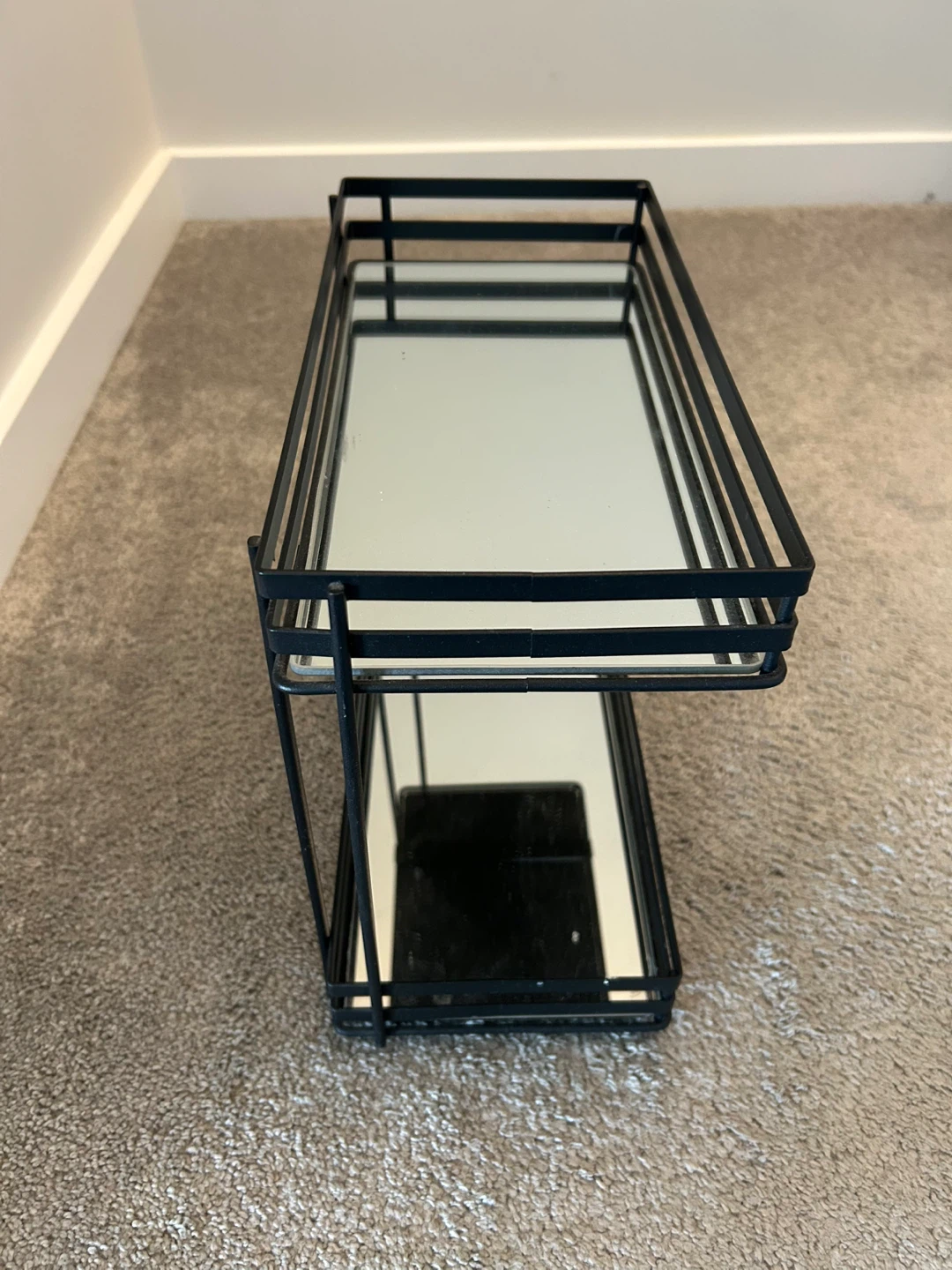 Two-Tier Mirrored Display Shelf - photo 3