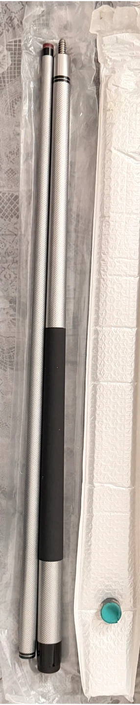 Silver Cue Stick with Black Grip - photo 3