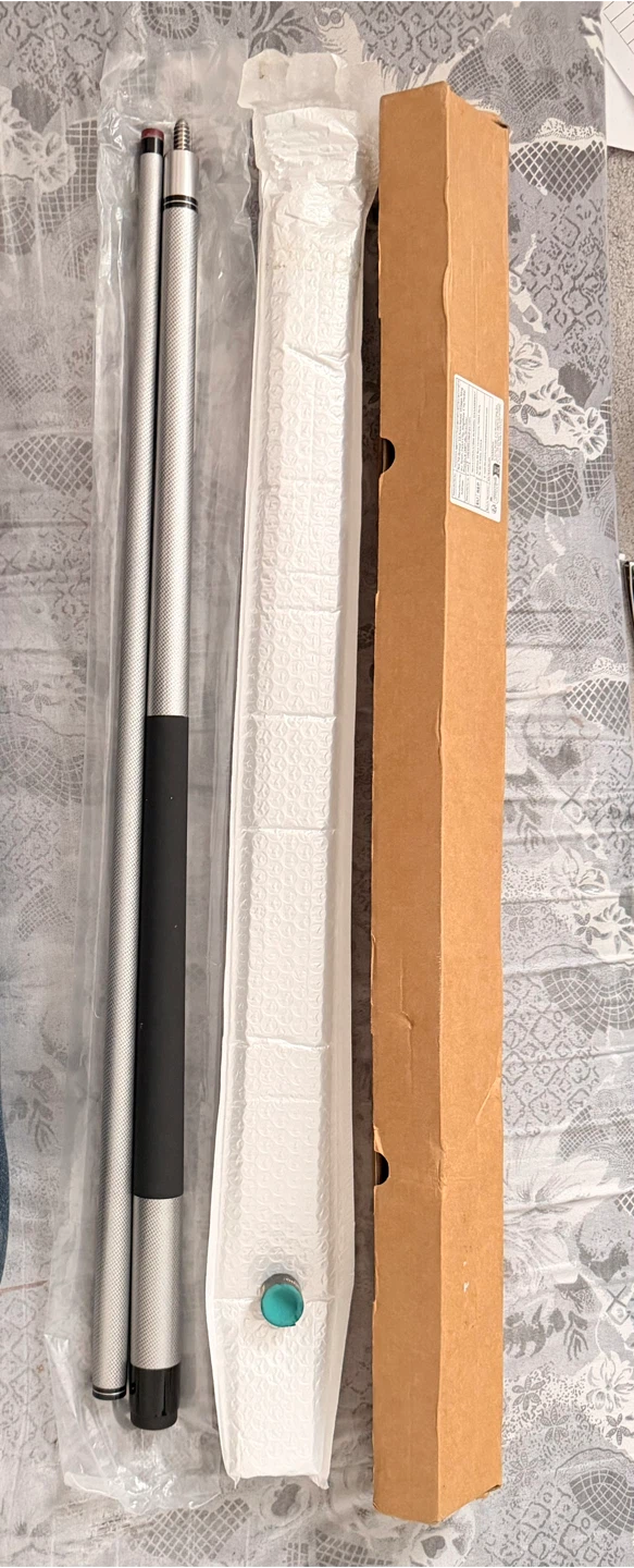 Silver Cue Stick with Black Grip - photo 2