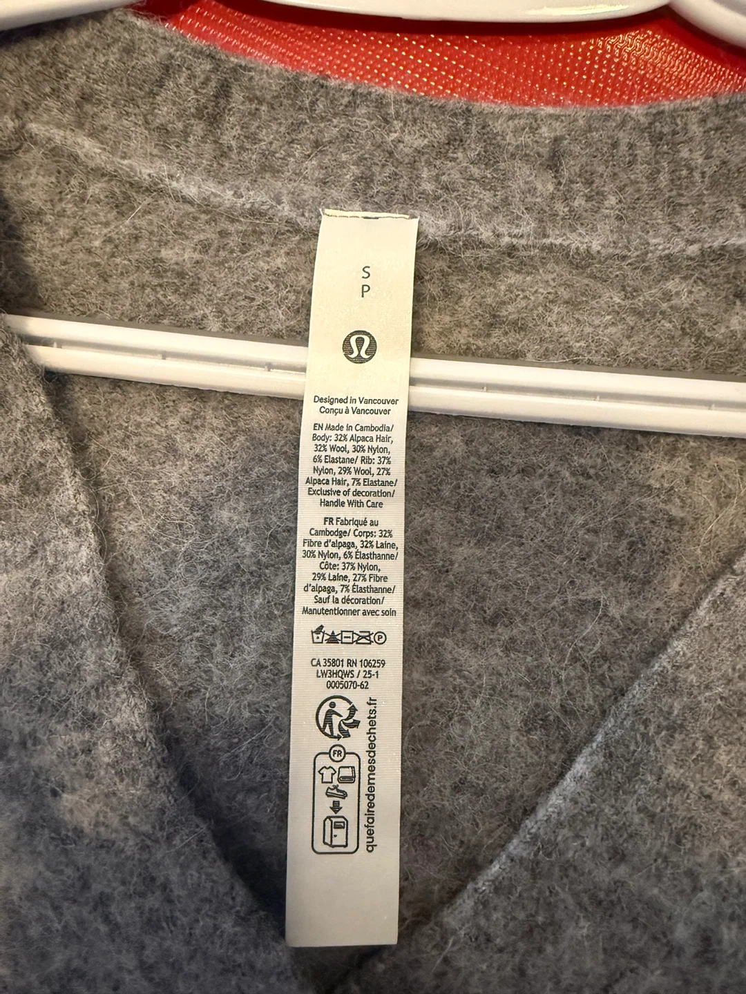 Lululemon Wool Cardigan Sweater Size S - photo 3