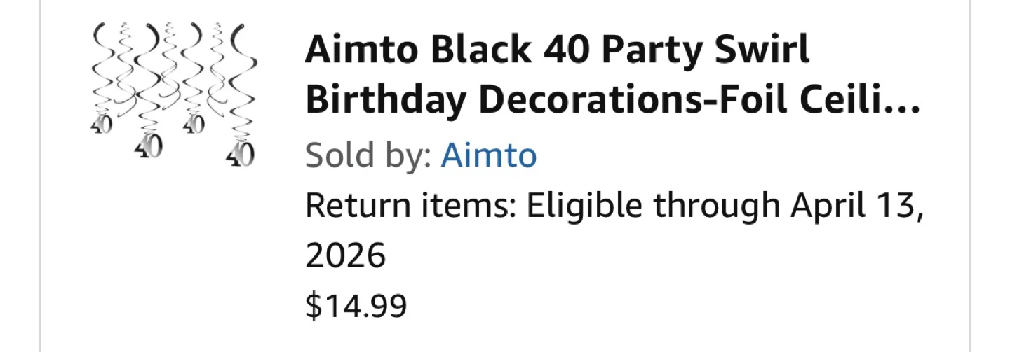 40th Birthday decoration black and gold - photo 3