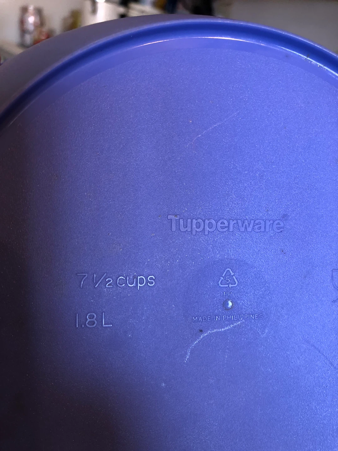 🥕Tupperware Purple 1.8L / 7.5 Cup Round Container with Lid - photo 3
