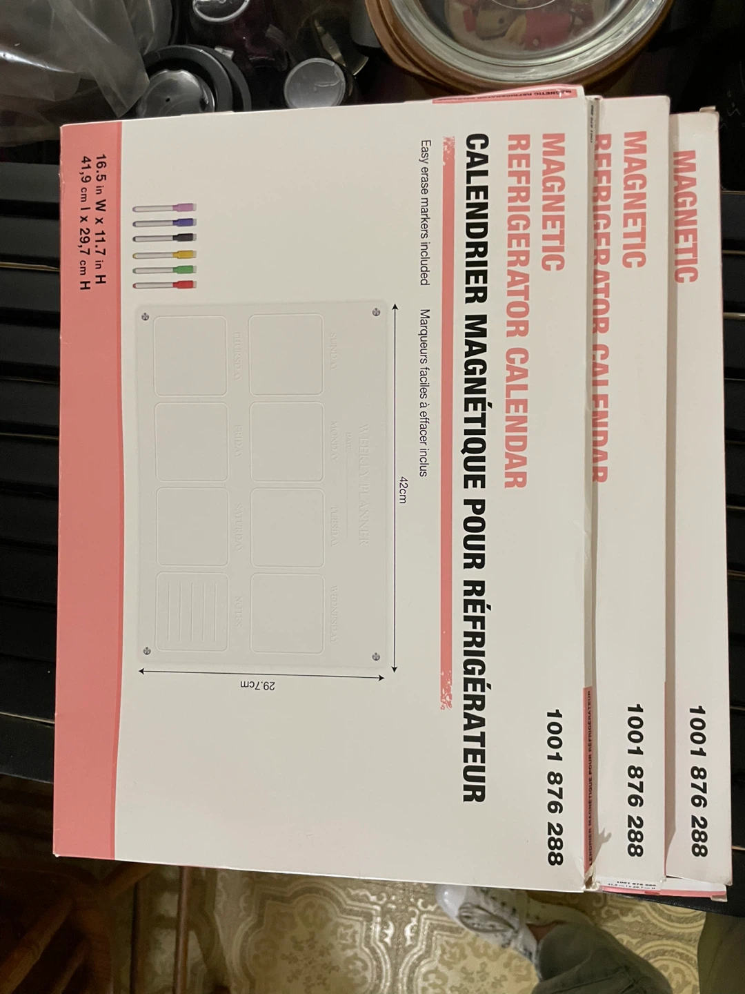 Magnetic Refrigerator Calendar