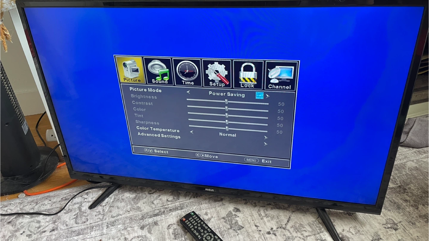 40 inch RCA TV monitor with Remote