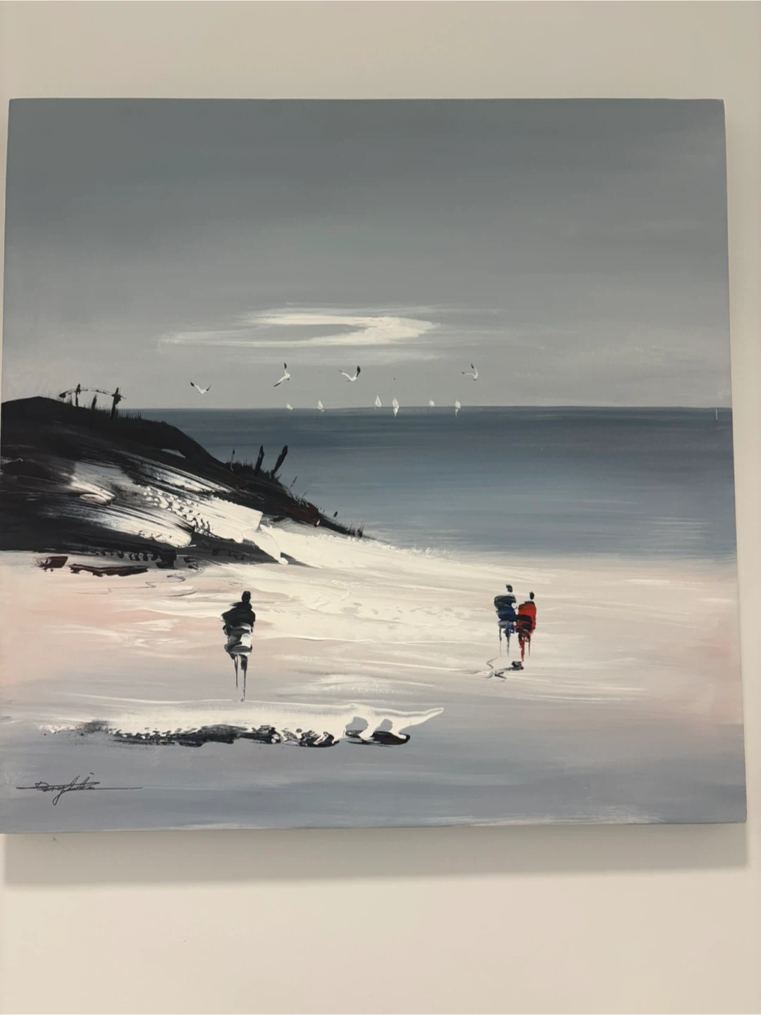 Original Beach Scene Painting - photo 5
