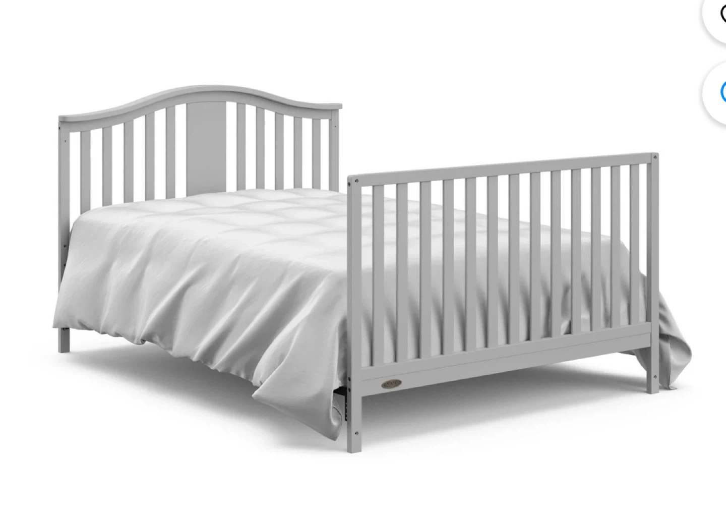 White Convertible Crib - photo 4