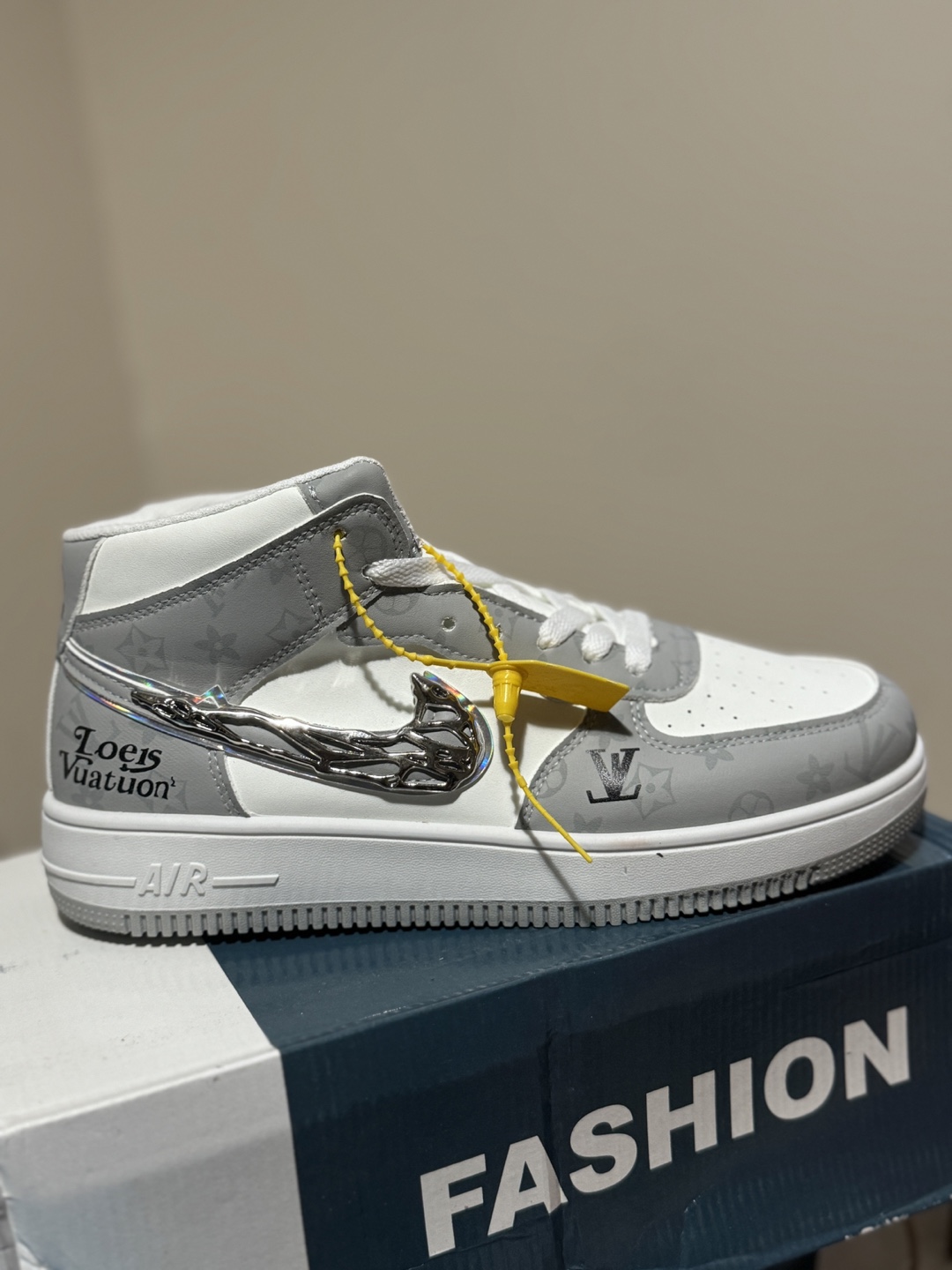 Air Jordan 4 and Nike Air Force 1 Mid Inspired Sneakers
