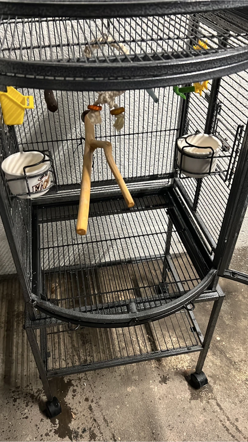 Large Bird Cage with Stand - photo 3