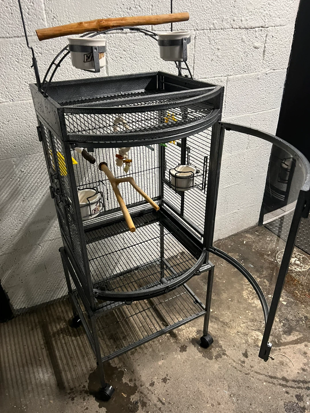 Large Bird Cage with Stand - photo 4