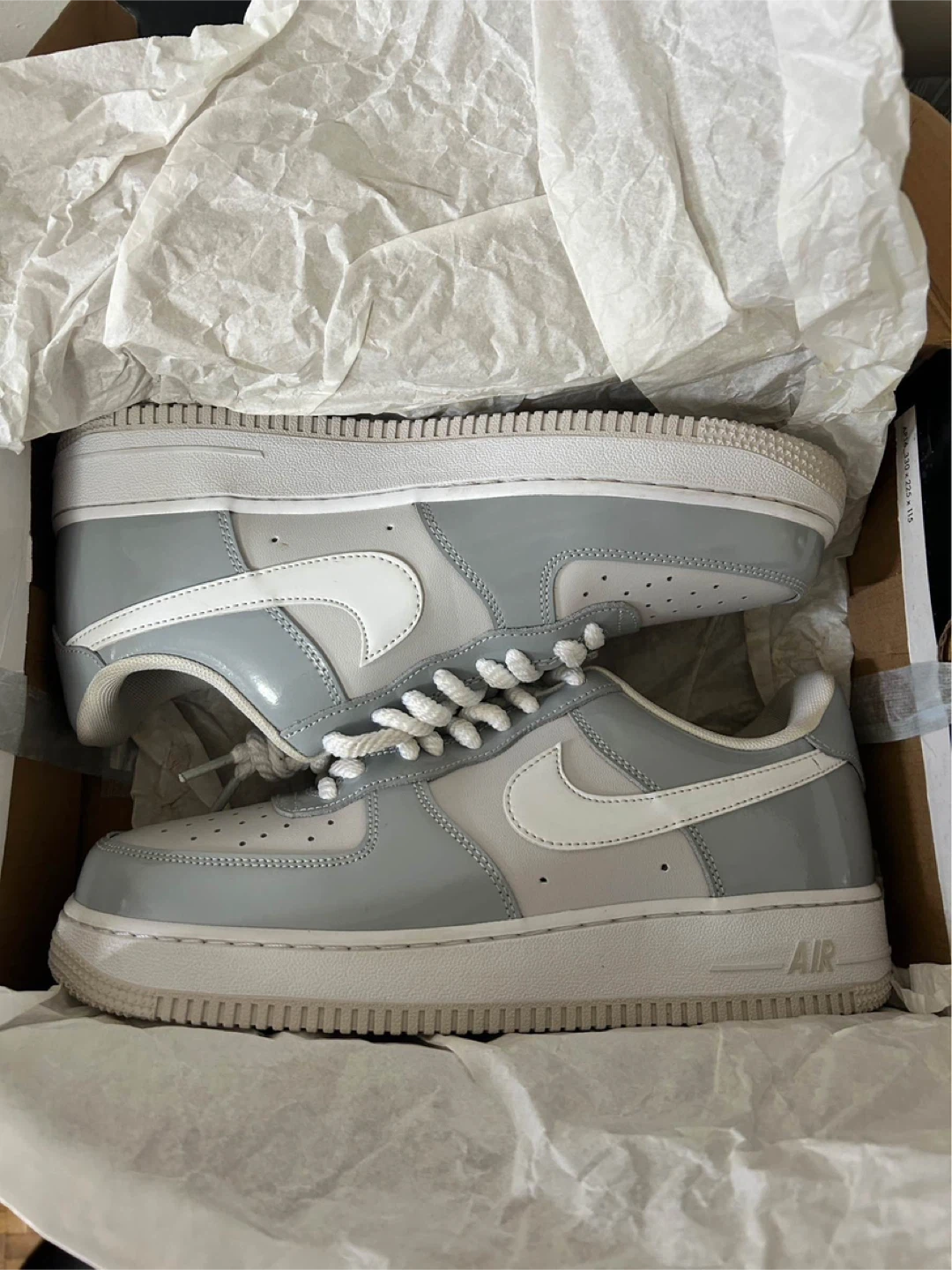 Air Force 1 Patent Wolf Grey