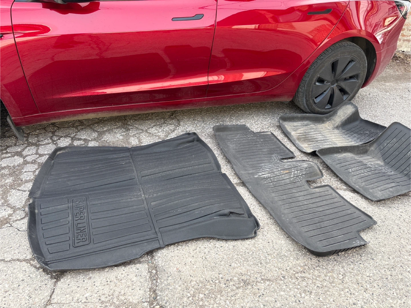 TESLA - SUPER LINER All-Weather Floor Mats Set