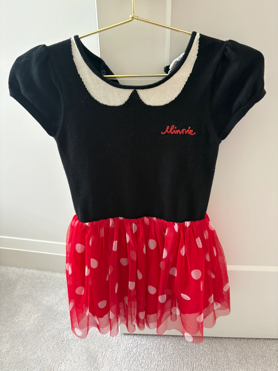 Minnie Mouse Dress with Tulle Skirt 5T