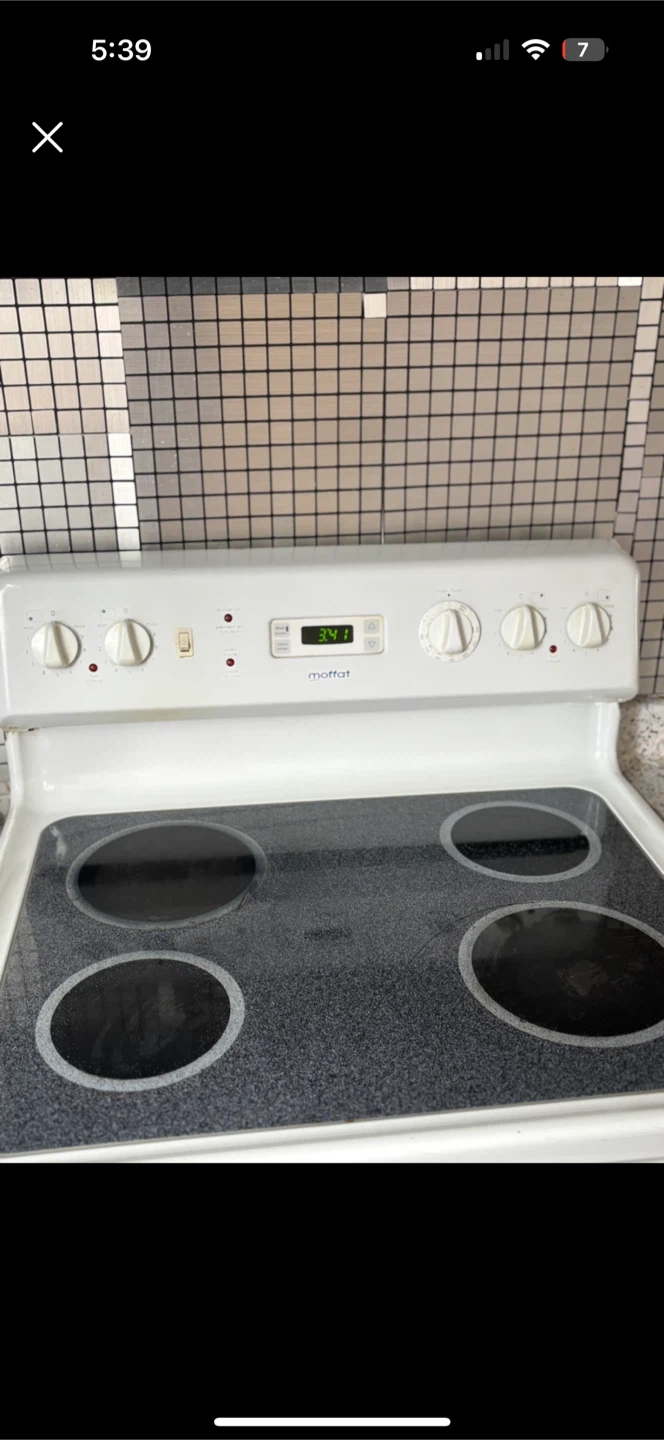 Moffat White Electric Stove