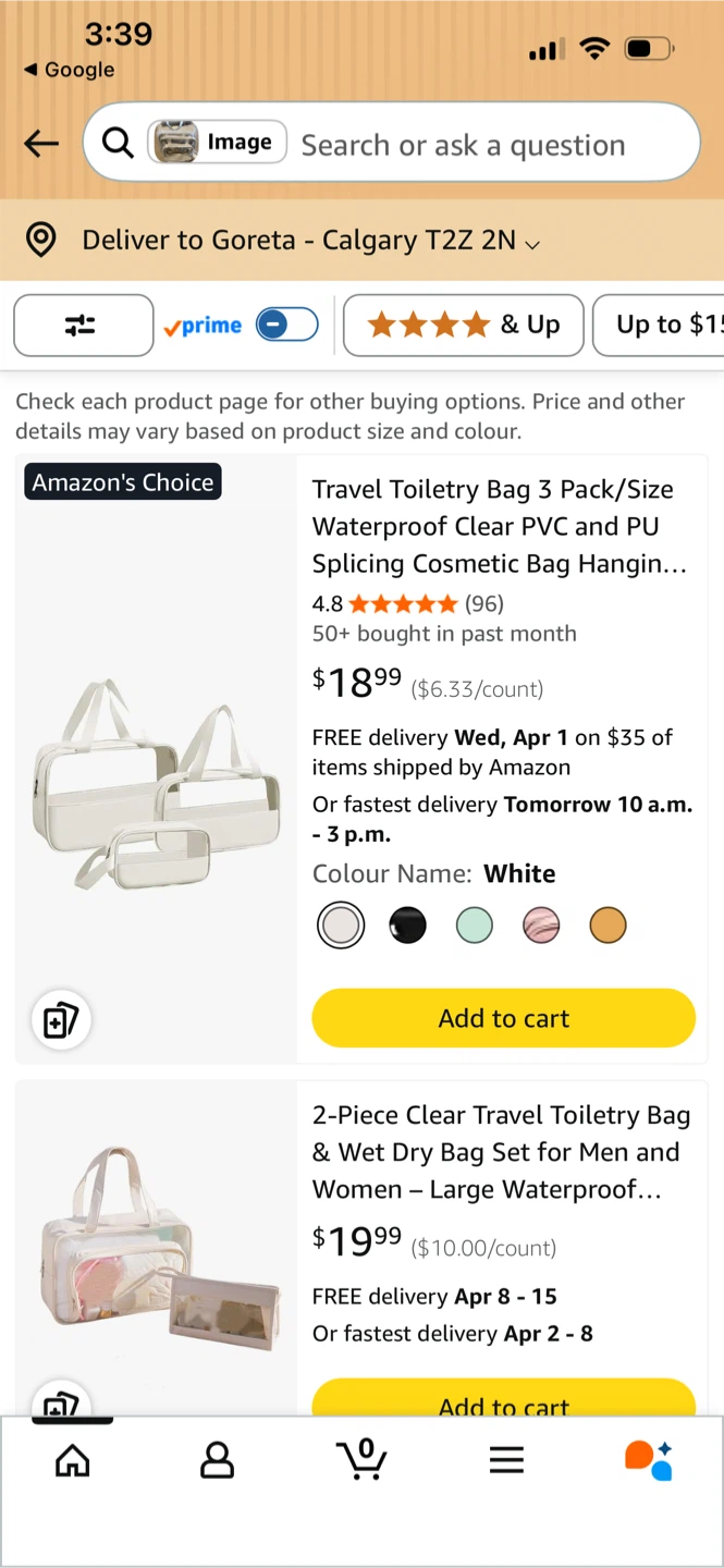 Set of 3 Clear Cosmetic Bags - photo 2